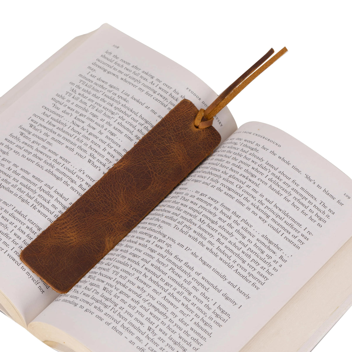 Markora Bookmark aus echtem Leder aus echtem Leder