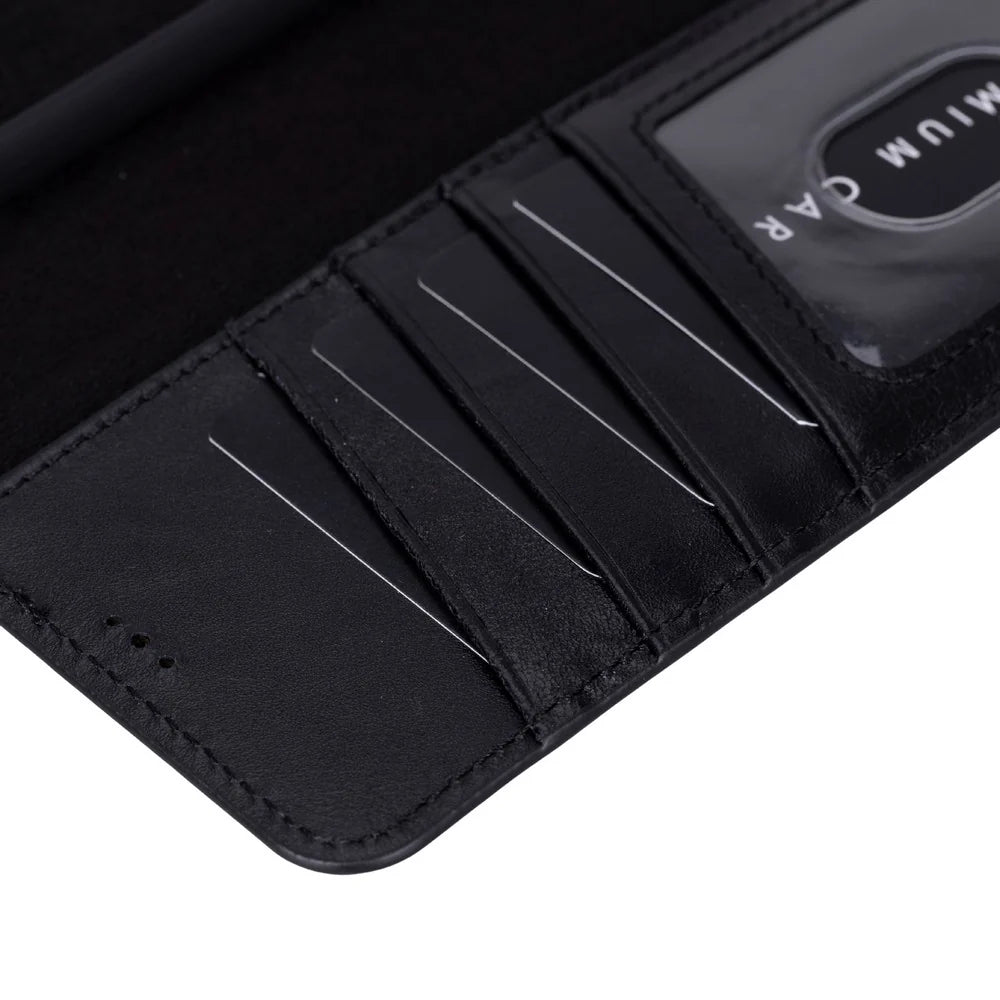 Magic Abnehmbar Leder Wallet Case für Samsung Galaxy S26 Ultra aus echtem Leder