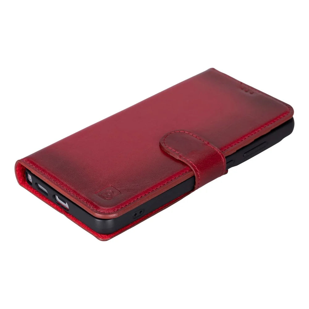 Magic Abnehmbar Leder Wallet Case für Samsung Galaxy S26 Ultra aus echtem Leder