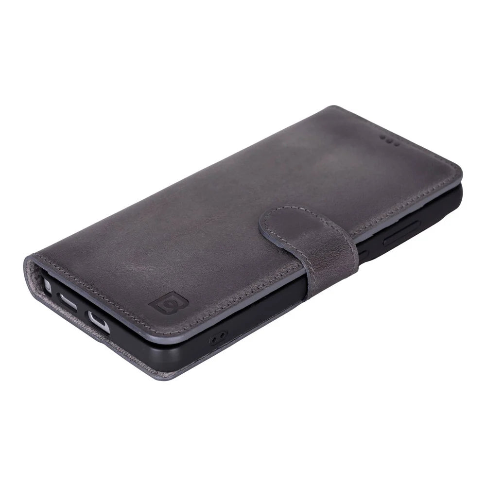 Magic Abnehmbar Leder Wallet Case für Samsung Galaxy S26 Ultra aus echtem Leder