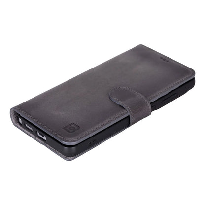 Magic Abnehmbar Leder Wallet Case für Samsung Galaxy S26 Ultra aus echtem Leder