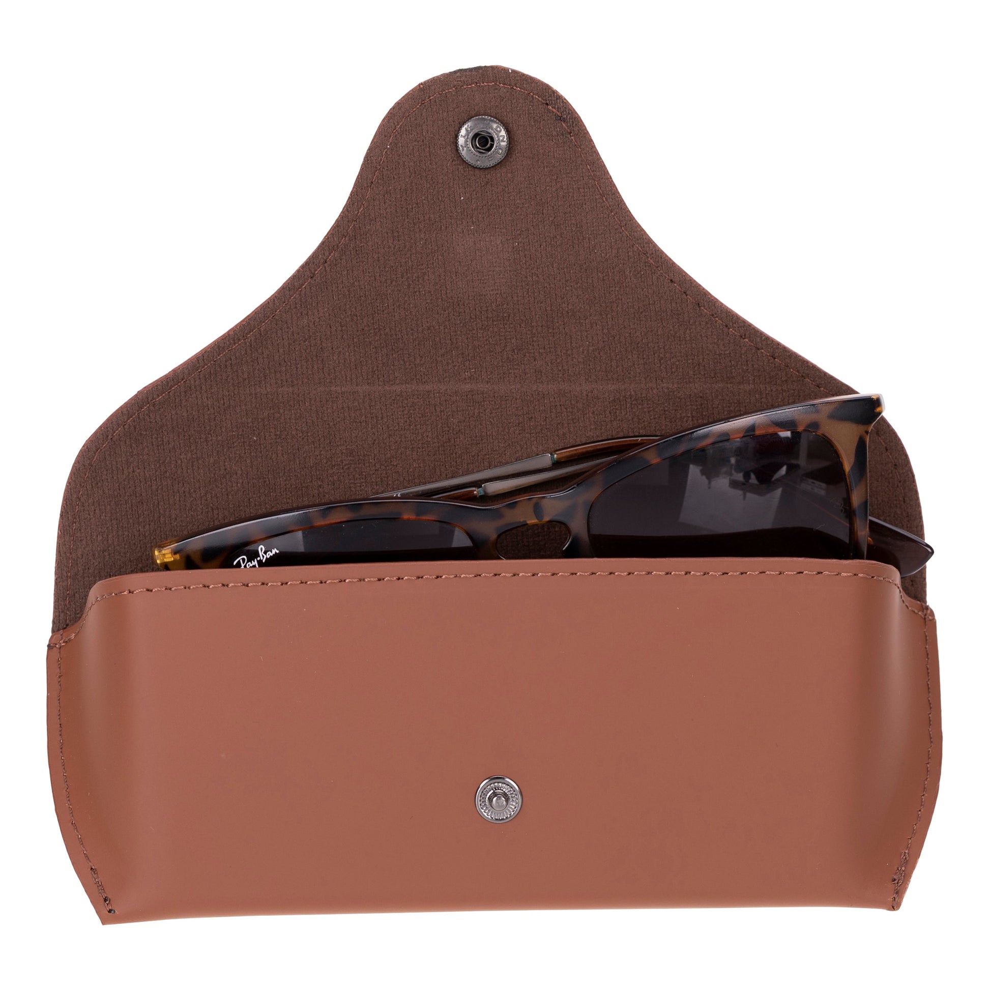 Roan Leather Glasses Case Tan