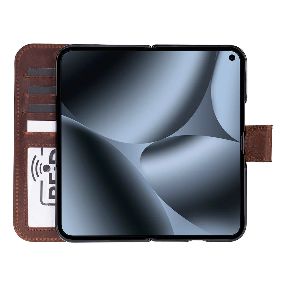 Wallet ID Google Pixel 10 Pro Fold Leather Folio Case