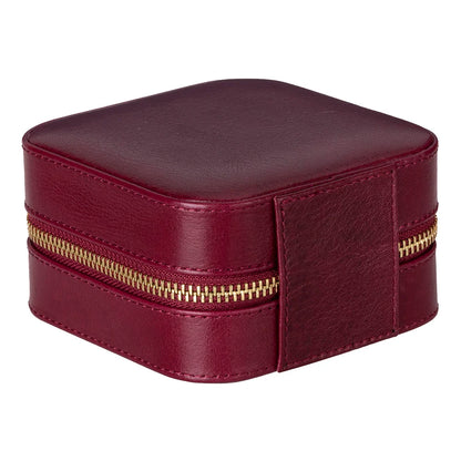 Amanda Jewelry Box, Medium aus echtem Leder aus echtem Leder