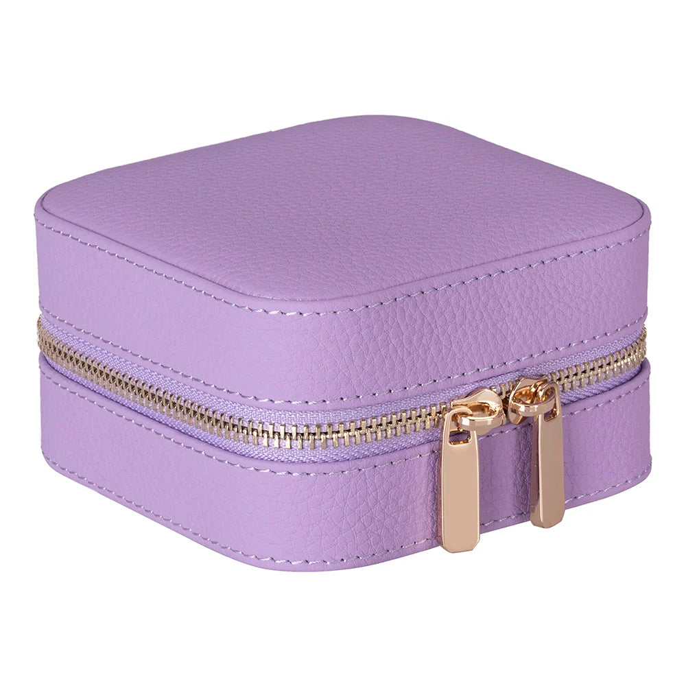Amanda Jewelry Box, Medium aus echtem Leder aus echtem Leder