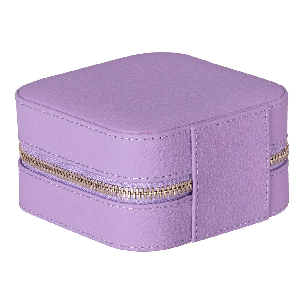 Amanda Jewelry Box, Medium aus echtem Leder aus echtem Leder