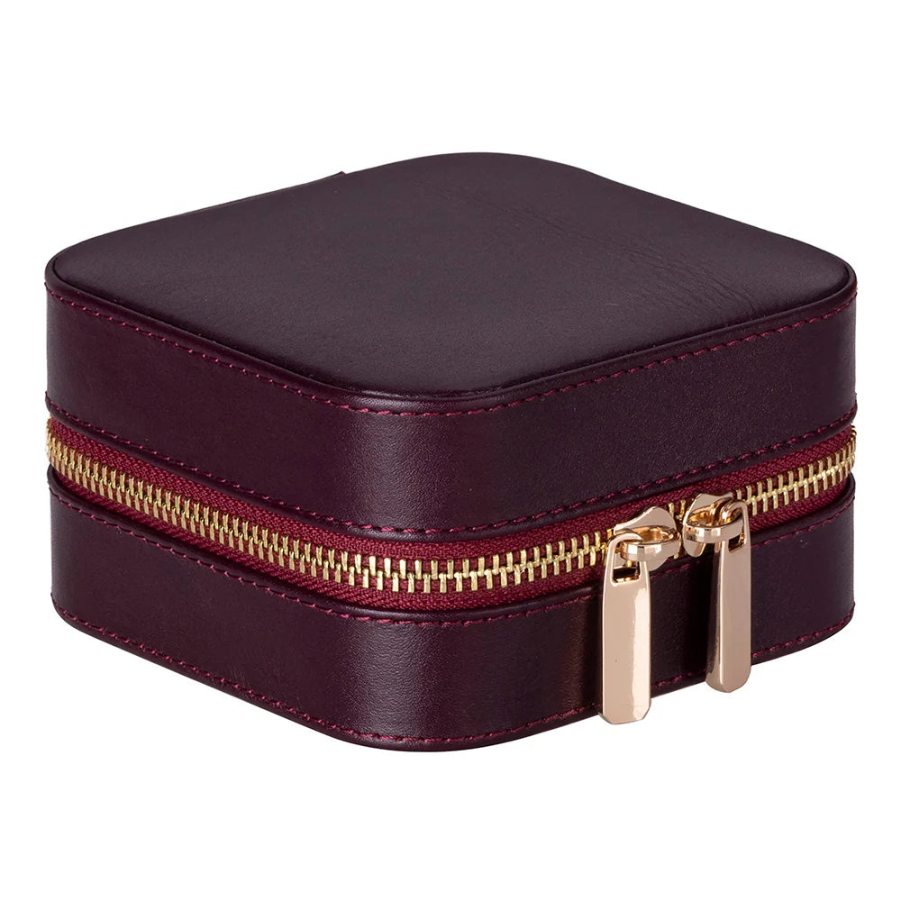 Amanda Jewelry Box, Medium aus echtem Leder aus echtem Leder