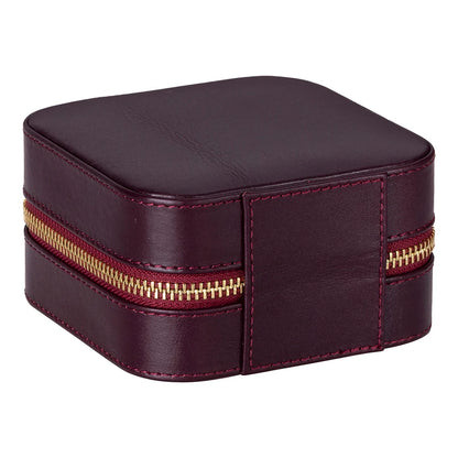 Amanda Jewelry Box, Medium aus echtem Leder aus echtem Leder