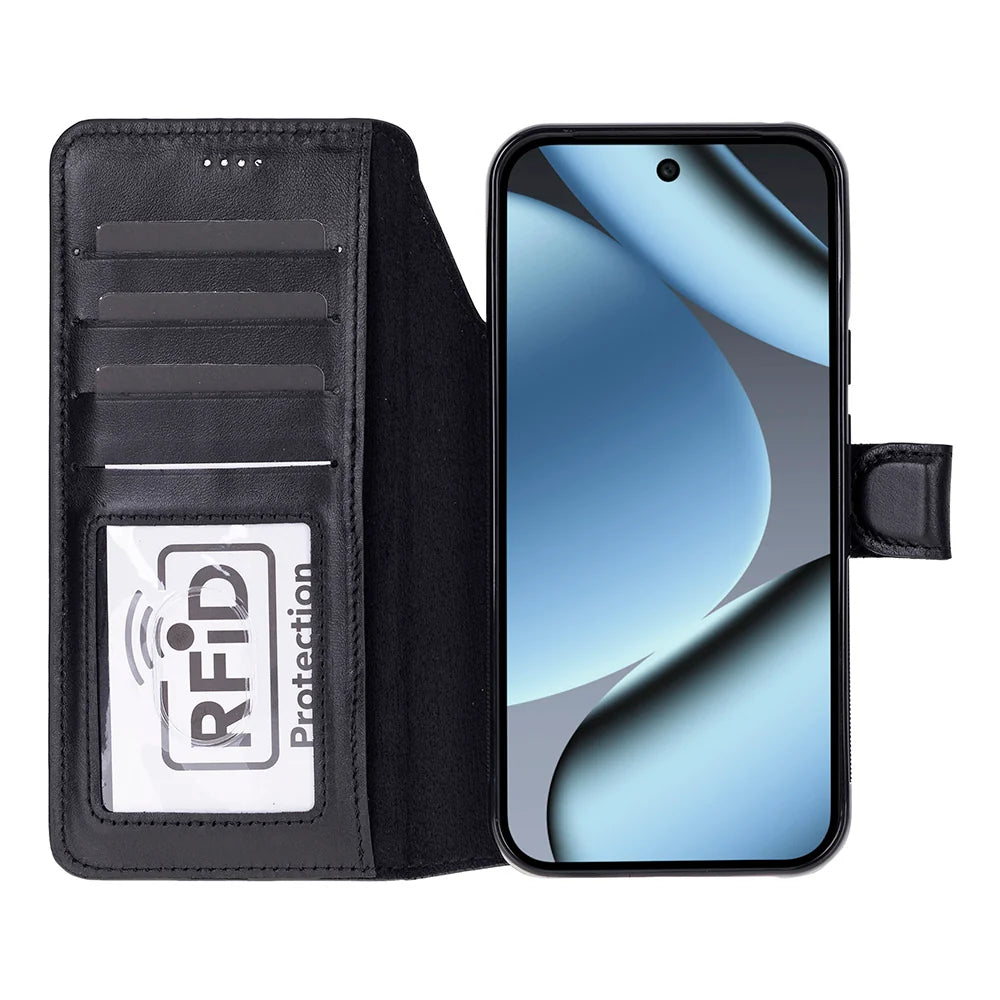Magic Google Pixel 10 & 10 Pro / Pixel 11 & 11 Pro Detachable Leather Wallet Case