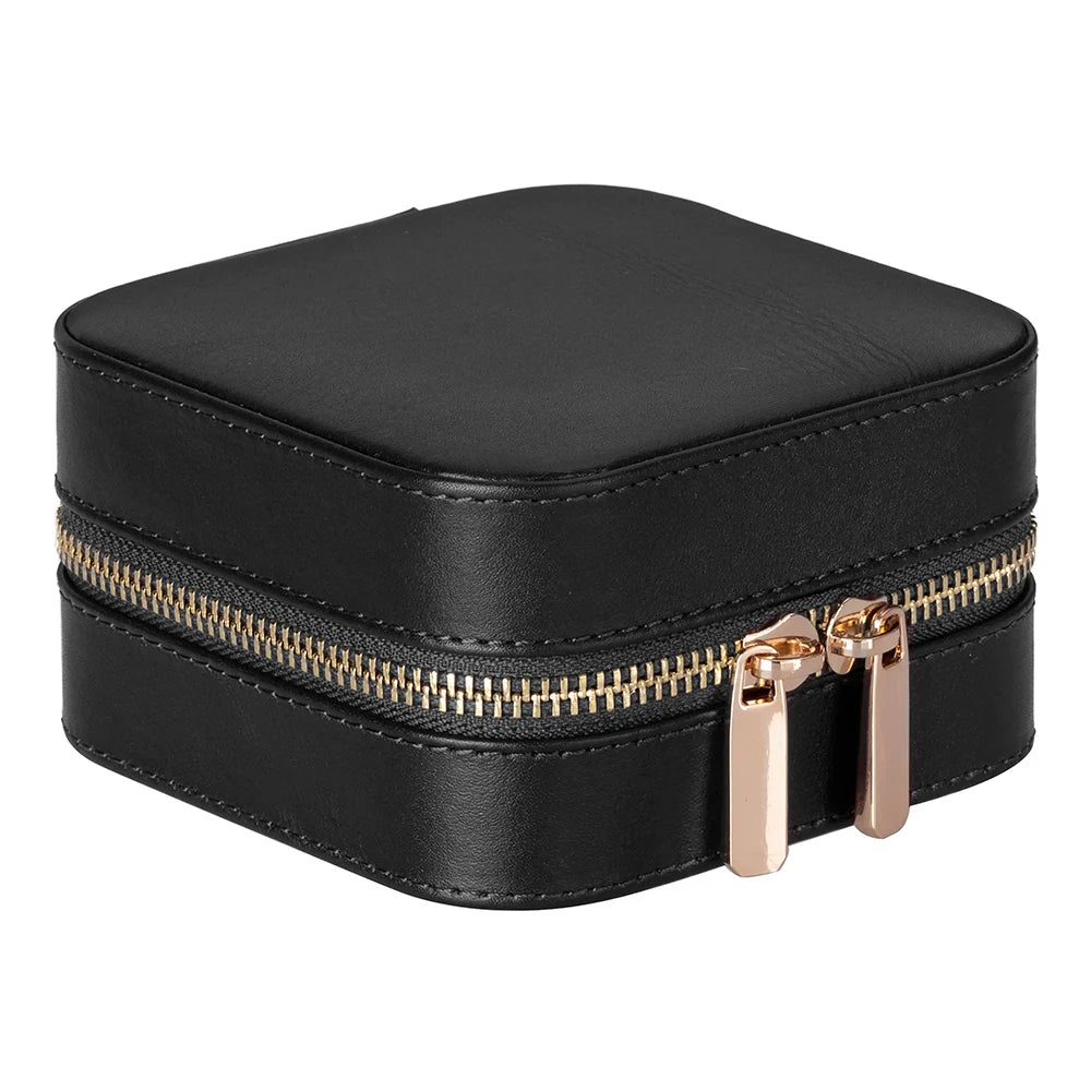 Amanda Jewelry Box, Medium aus echtem Leder aus echtem Leder