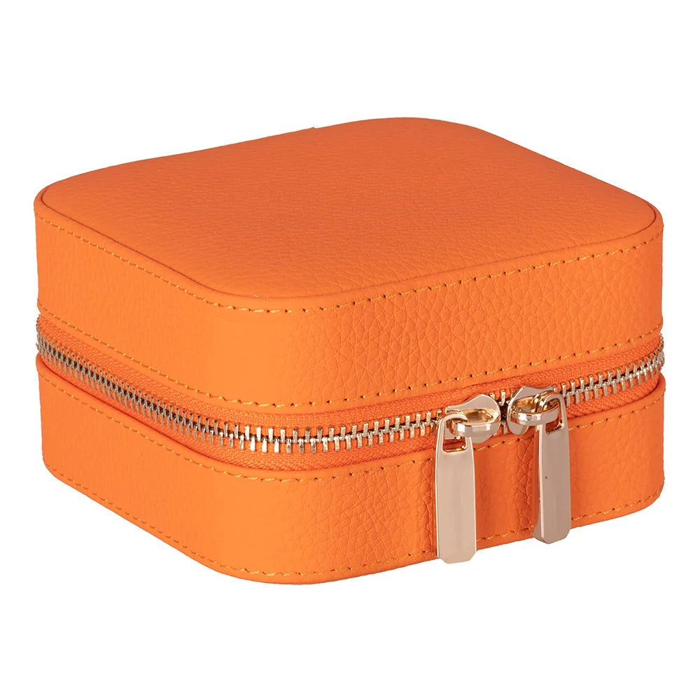 Amanda Jewelry Box, Medium aus echtem Leder aus echtem Leder