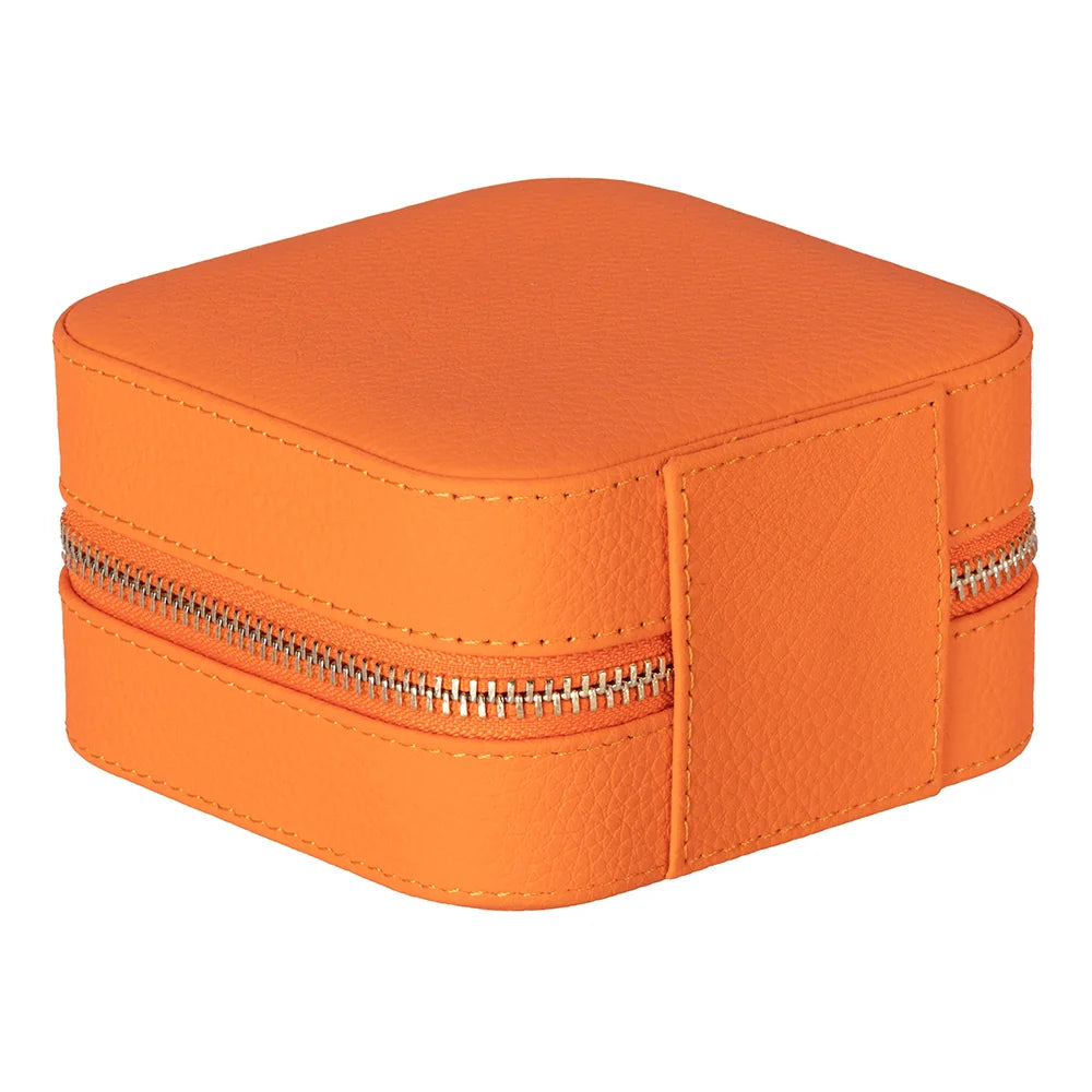 Amanda Jewelry Box, Medium aus echtem Leder aus echtem Leder