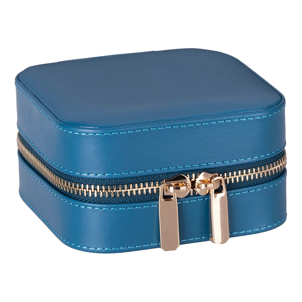 Amanda Jewelry Box, Medium aus echtem Leder aus echtem Leder