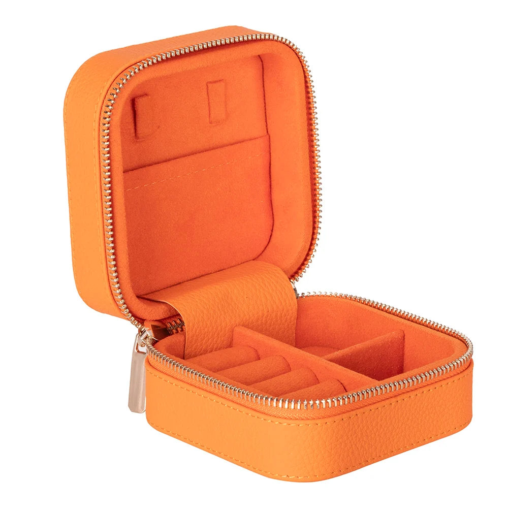 Amanda Jewelry Box, Medium aus echtem Leder aus echtem Leder