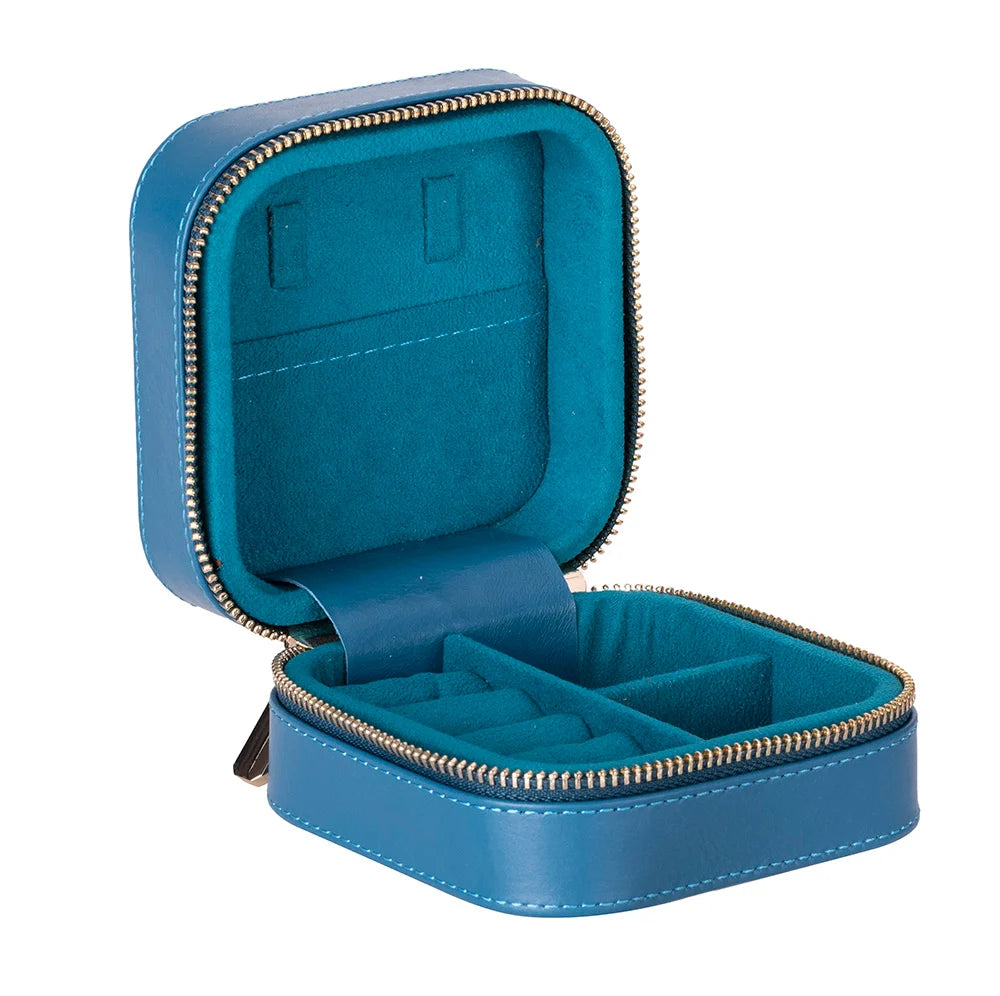 Amanda Jewelry Box, Medium aus echtem Leder aus echtem Leder