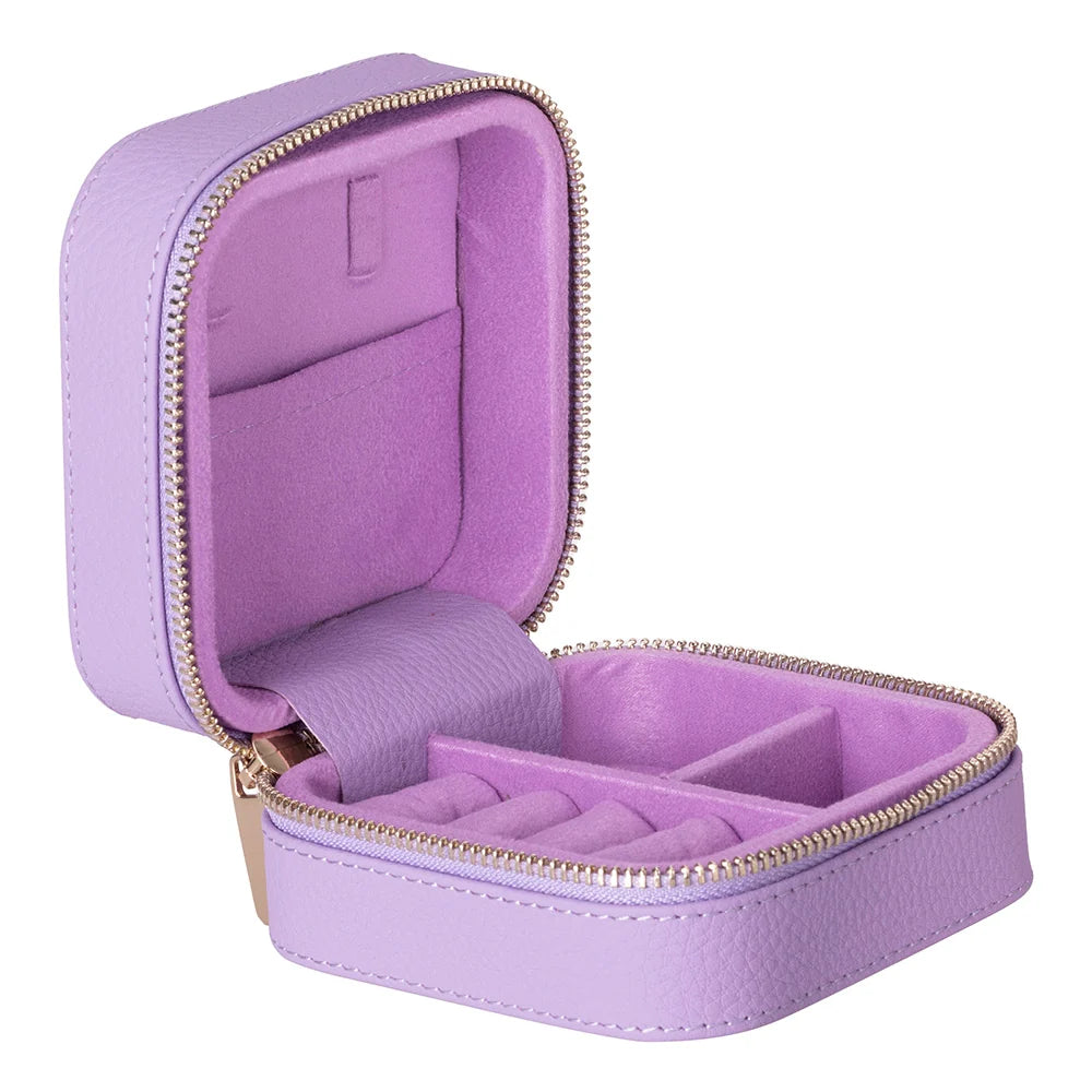 Amanda Jewelry Box, Medium aus echtem Leder aus echtem Leder