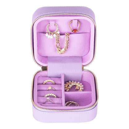 Amanda Jewelry Box, Medium aus echtem Leder aus echtem Leder