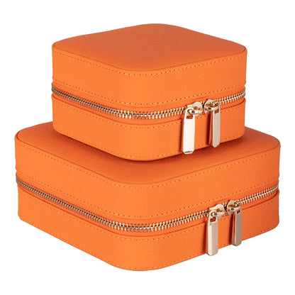 Amanda Jewelry Box, Medium aus echtem Leder aus echtem Leder