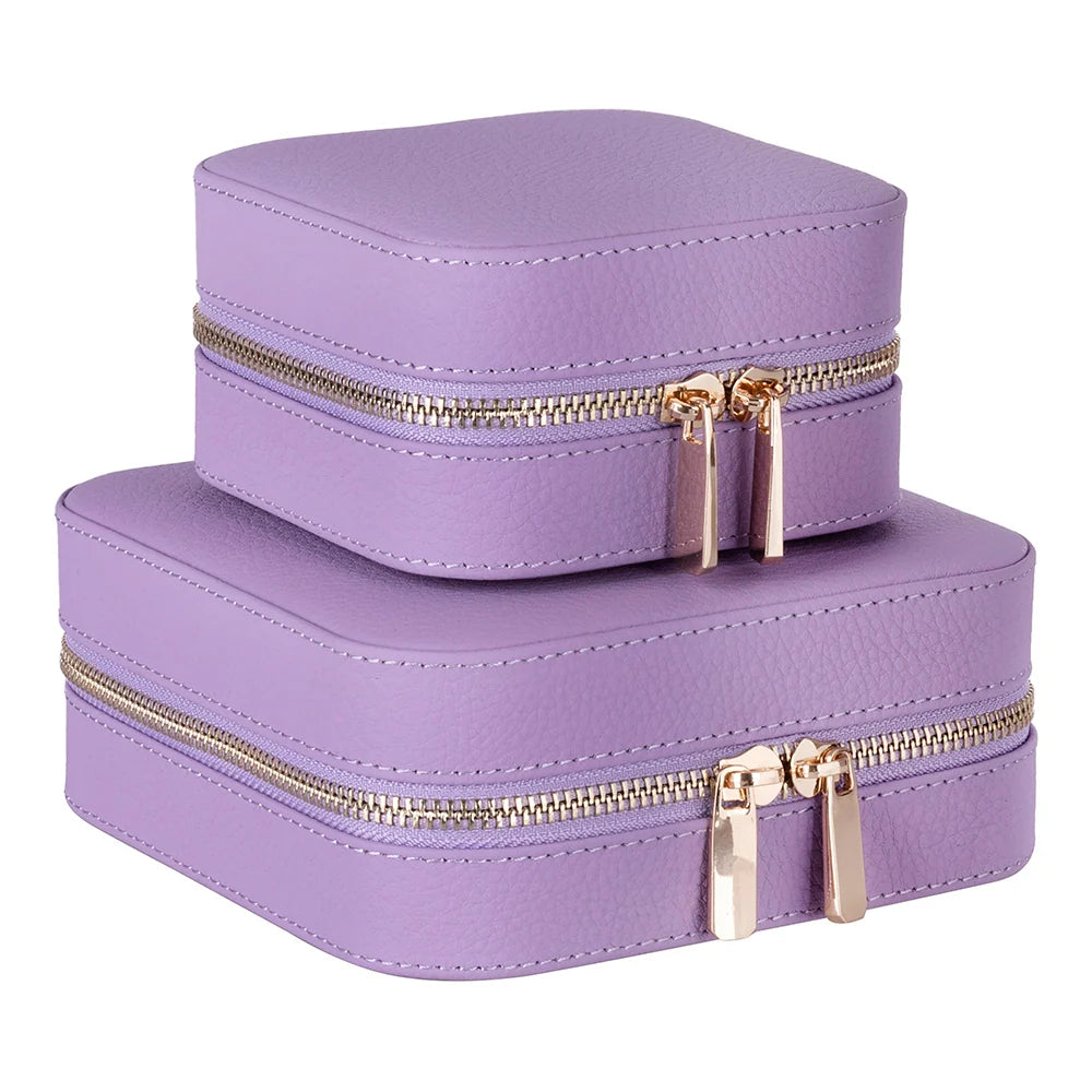 Amanda Jewelry Box, Medium aus echtem Leder aus echtem Leder