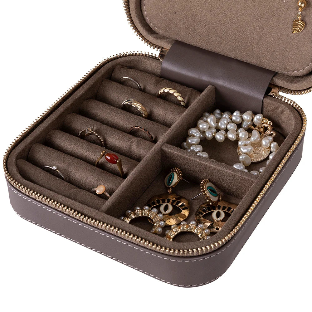 Amanda Leather Jewelry Box, Large