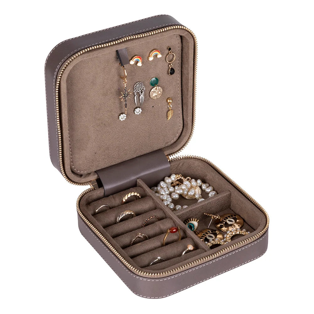 Amanda Leather Jewelry Box, Large
