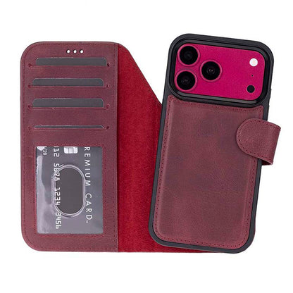 Magic iPhone 18 Pro Leather Detachable Wallet Case