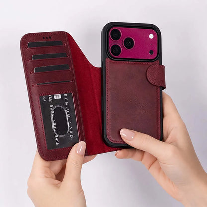 Magic iPhone 18 Pro Max Leather Detachable Wallet Case