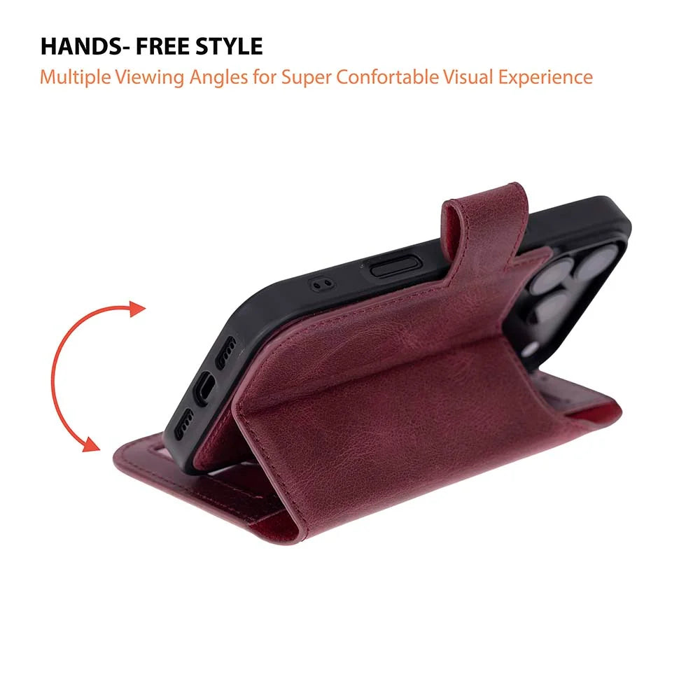 Magic iPhone 18 Pro Leather Detachable Wallet Case