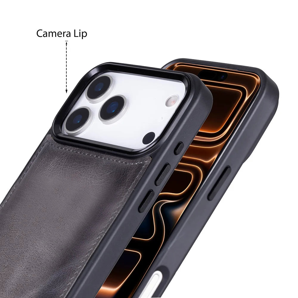 Magic iPhone 18 Pro Max / 17 Pro Max Detachable Leather Wallet Case