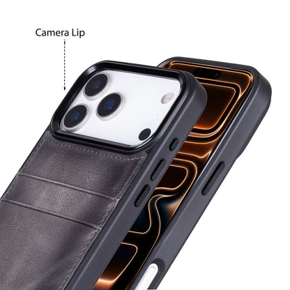 Flex Cover Leather iPhone 18 Pro / 17 Pro Case with Card Holder