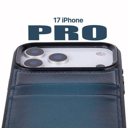 Flex Cover Leather iPhone 18 Pro / 17 Pro Case with Card Holder