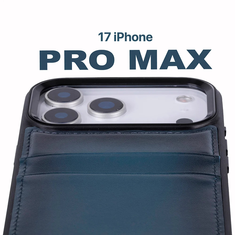 Flex Cover Leather iPhone 18 Pro Max / 17 Pro Max Case with Card Holder