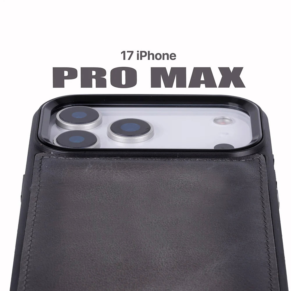 Magic iPhone 18 Pro Max / 17 Pro Max Detachable Leather Wallet Case