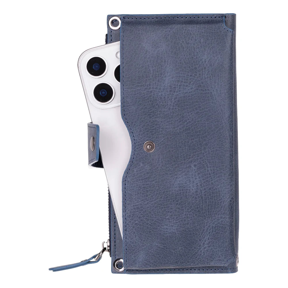 Lozan Strap Leather Crossbody Wallet