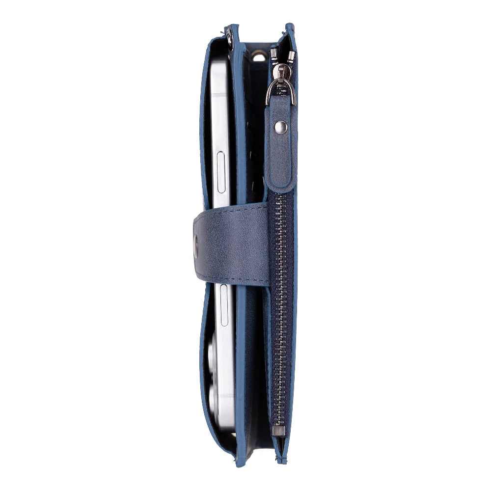 Lozan Strap Leather Crossbody Wallet