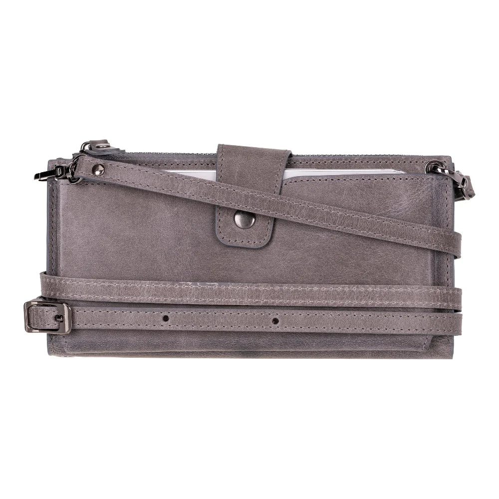 Lozan Strap Leather Crossbody Wallet