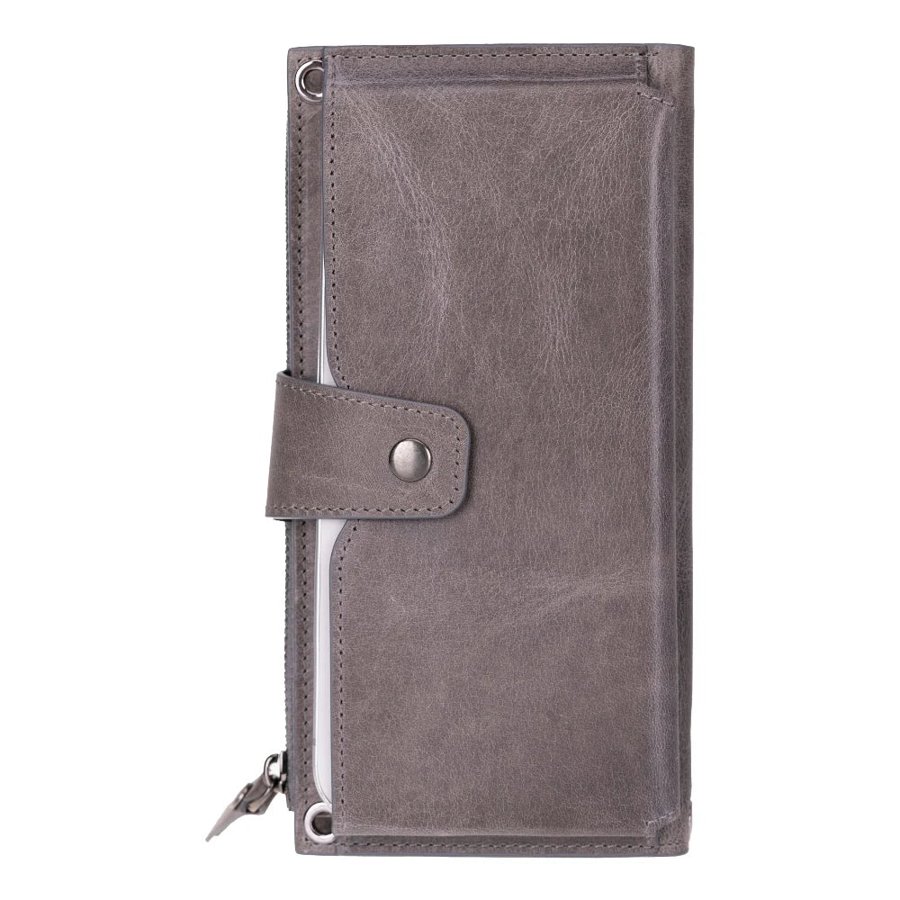 Lozan Strap Leather Crossbody Wallet