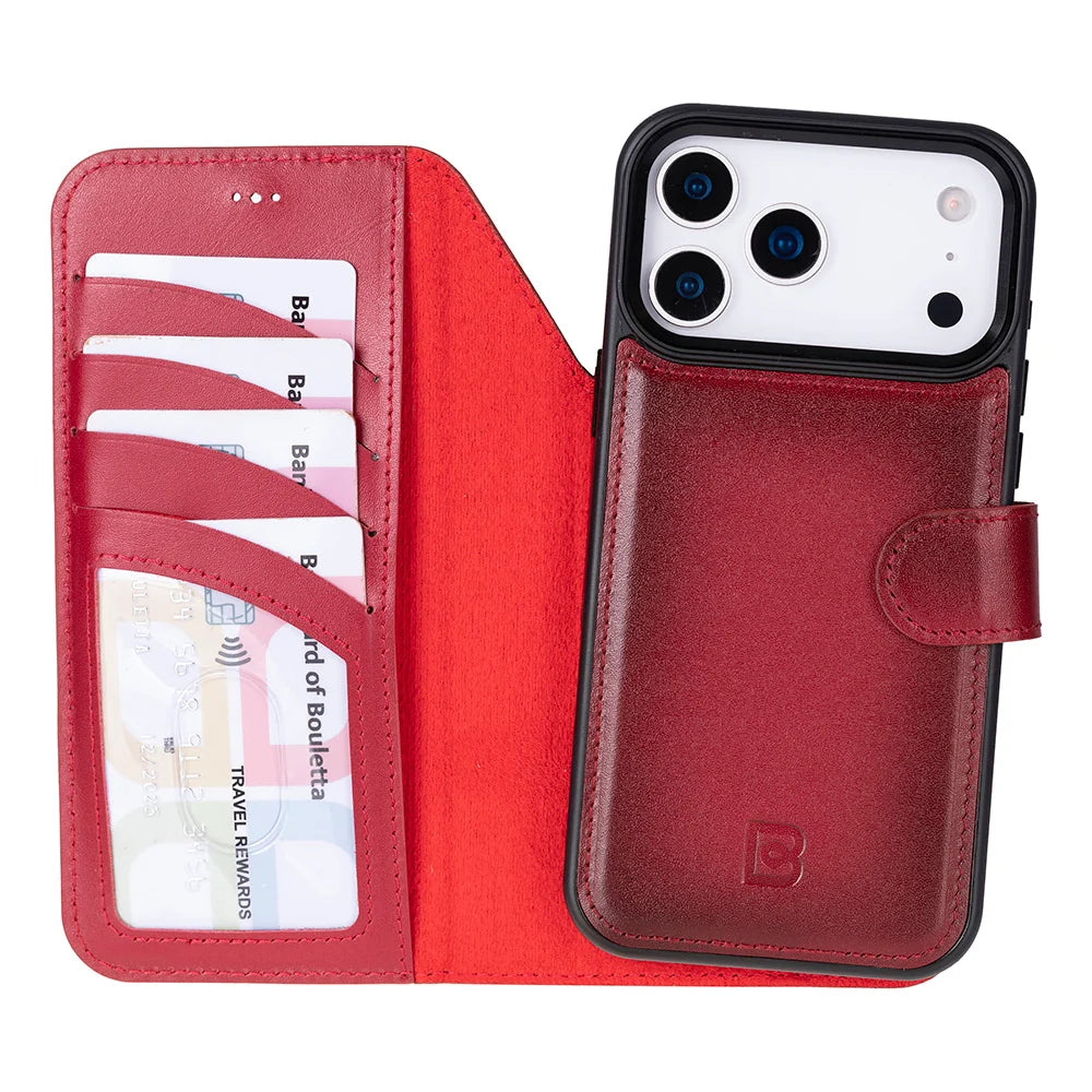 Magic iPhone 18 Pro Max / 17 Pro Max Detachable Leather Wallet Case