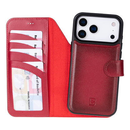 Magic iPhone 18 Pro / 17 Pro Detachable Leather Wallet Case