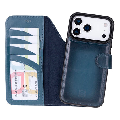Magic iPhone 18 Pro Max / 17 Pro Max Detachable Leather Wallet Case