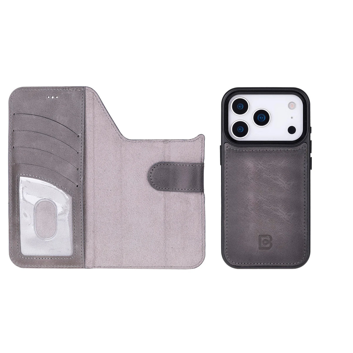 Magic iPhone 18 Pro Max / 17 Pro Max Detachable Leather Wallet Case