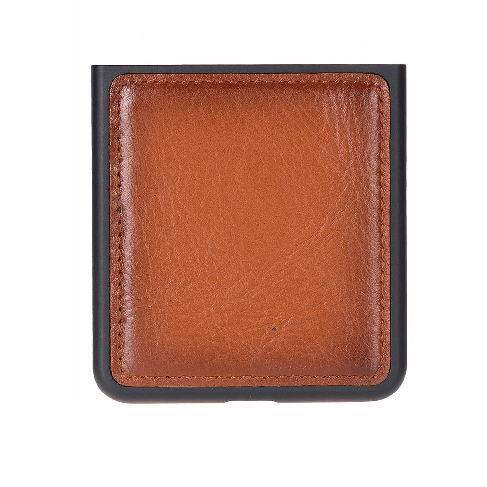 Flex Cover Lederhülle für Samsung Z Flip 7 aus echtem Leder