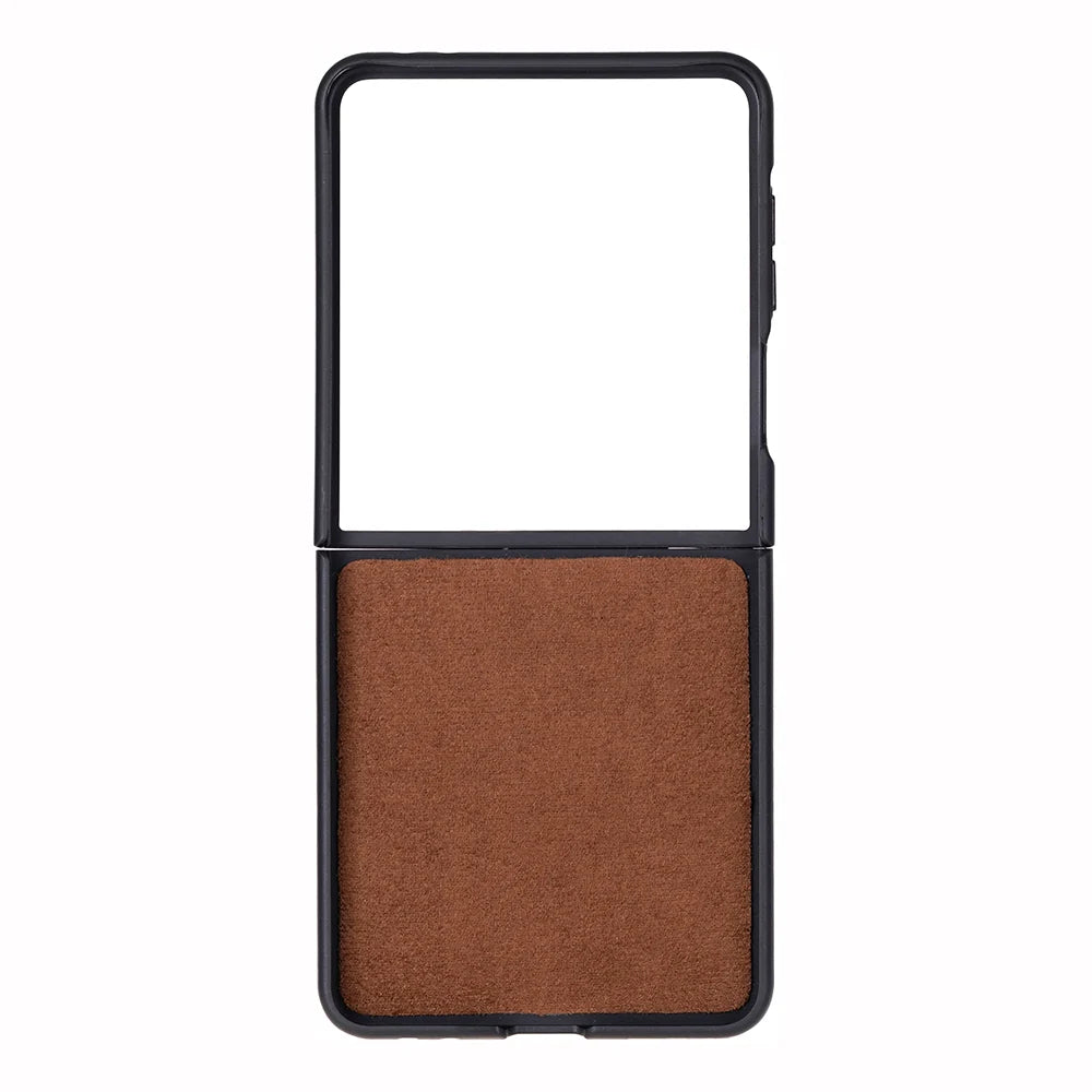 Flex Cover Lederhülle für Samsung Z Flip 7 aus echtem Leder