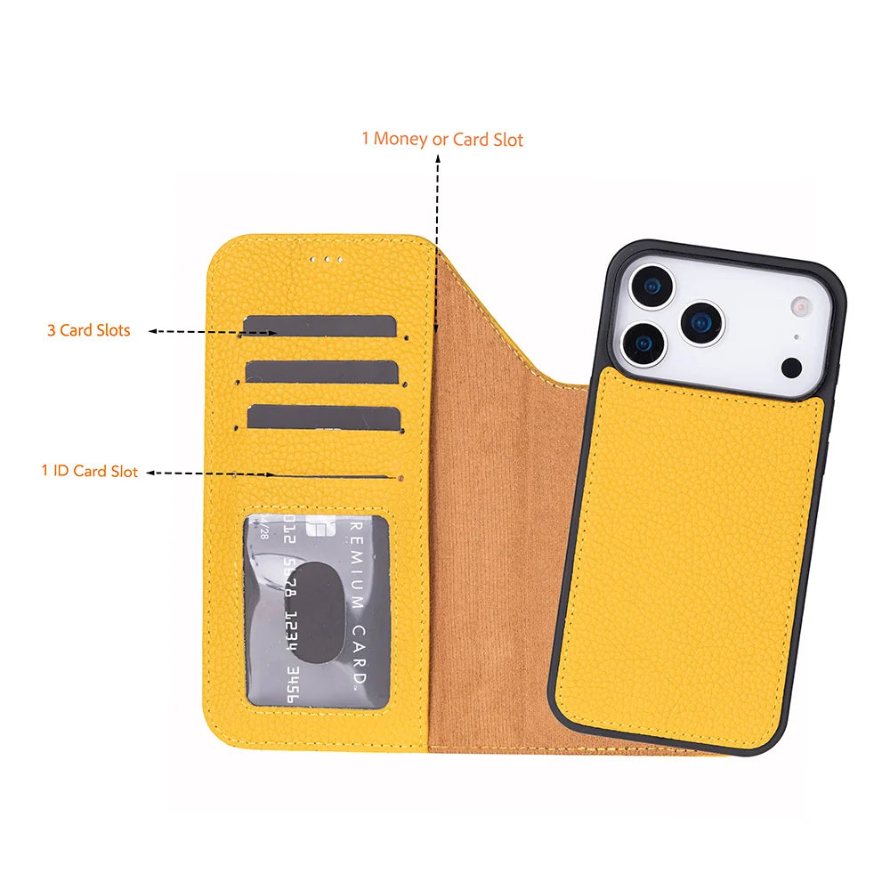Magic iPhone 18 Pro / 17 Pro Leather Detachable Wallet Case
