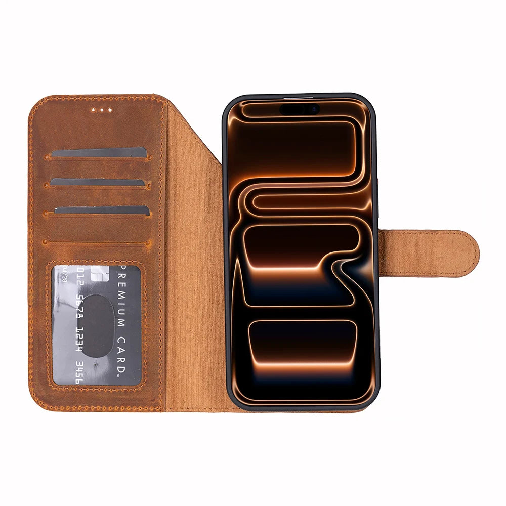 Magic iPhone 18 Pro / 17 Pro Leather Detachable Wallet Case