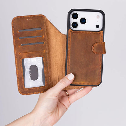 Magic iPhone 18 Pro / 17 Pro Leather Detachable Wallet Case