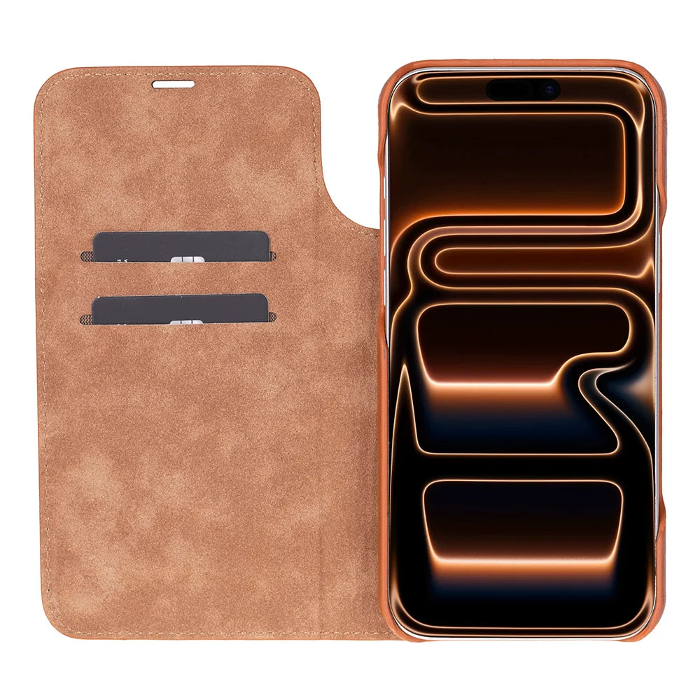 Sonat Leather iPhone 18 Pro / 17 Pro Folio Case