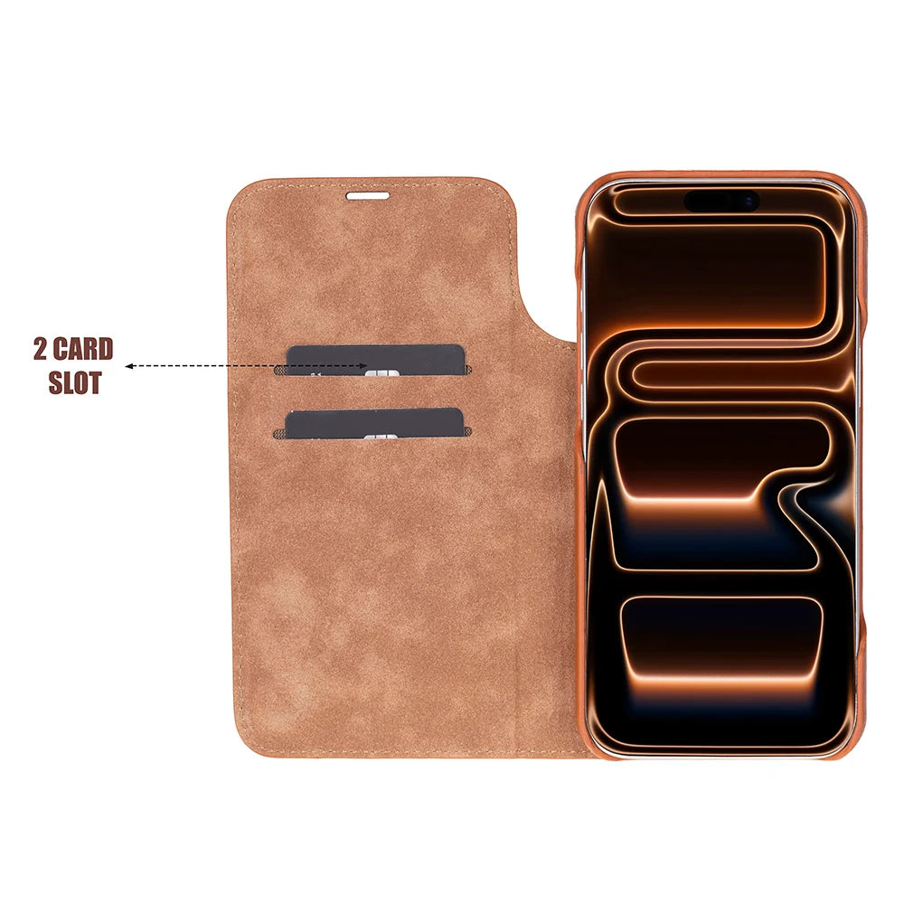 Sonat Leather iPhone 18 Pro Max / 17 Pro Max Folio Case