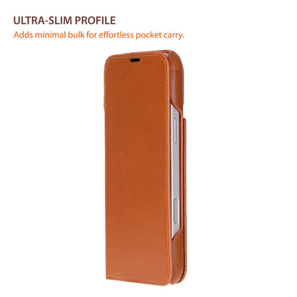 Sonat Leather iPhone 18 Pro / 17 Pro Folio Case