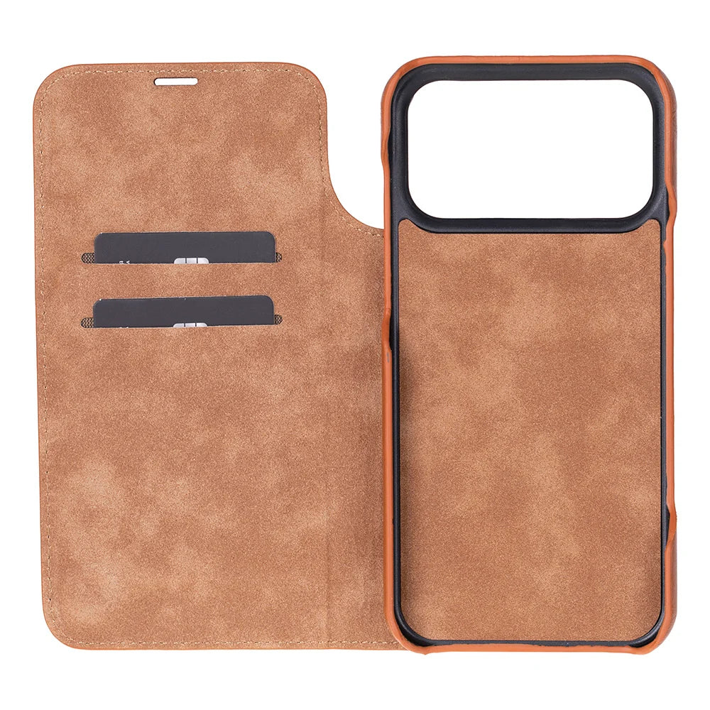 Sonat Leather iPhone 18 Pro / 17 Pro Folio Case